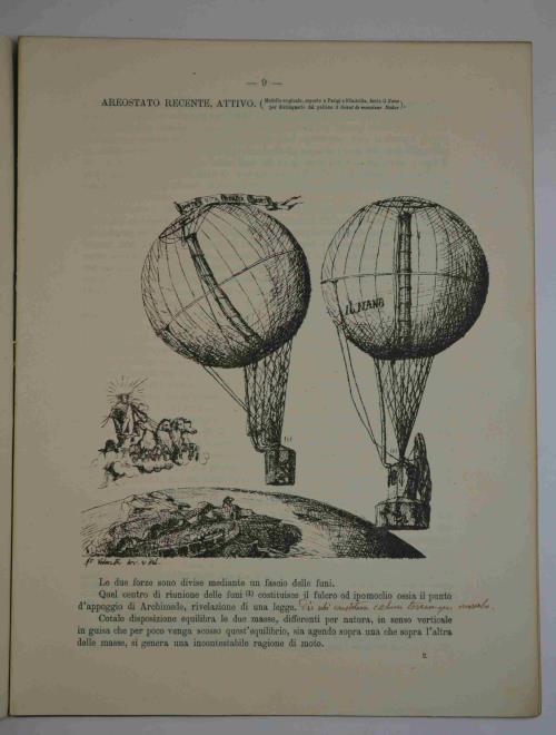 Eureka areostatica ai piè della Ferrea Corona. Torino XI settembre 1888 - Alessandro Volante - copertina