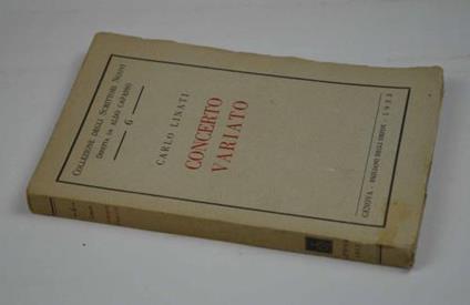 Concerto variato - Carlo Linati - copertina
