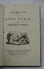 Poemetti e rime varie…