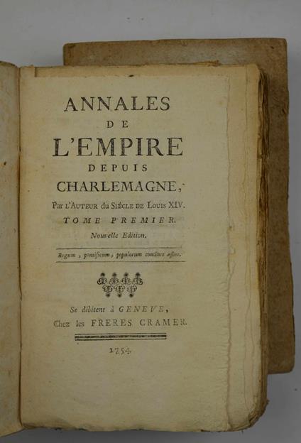Annales de l'Empire de France depuis Charlemagne… - Voltaire - copertina