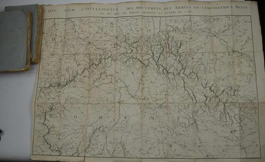 Histoire de la guerre d'Allemagne, pendant les années 1756 et suivantes entre le Roi de Prusse et l'Impératrice d'Allemagne et ses Alliés traduite… par le C. Roux Fazillac - Henry Lloyd - copertina