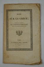 Note sur la Grèce…