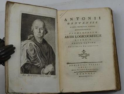 Elementorum artis logicocriticae libri V. Editio ultima auctior et emendatior - Antonio Genovesi - copertina