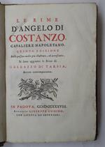 Le Rime Quinta edizione Delle passate molto più illustrata, ed accresciuta. Si sono aggiunte le Rime di Galeazzo di Tarsia, Autore contemporaneo
