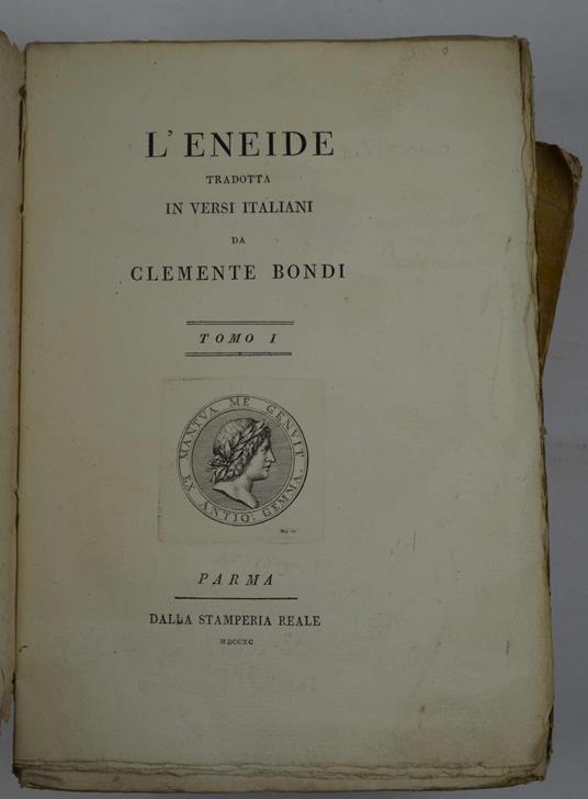 L' Eneide tradotta in versi italiani da Clemente Bondi - Publio Virgilio Marone - copertina