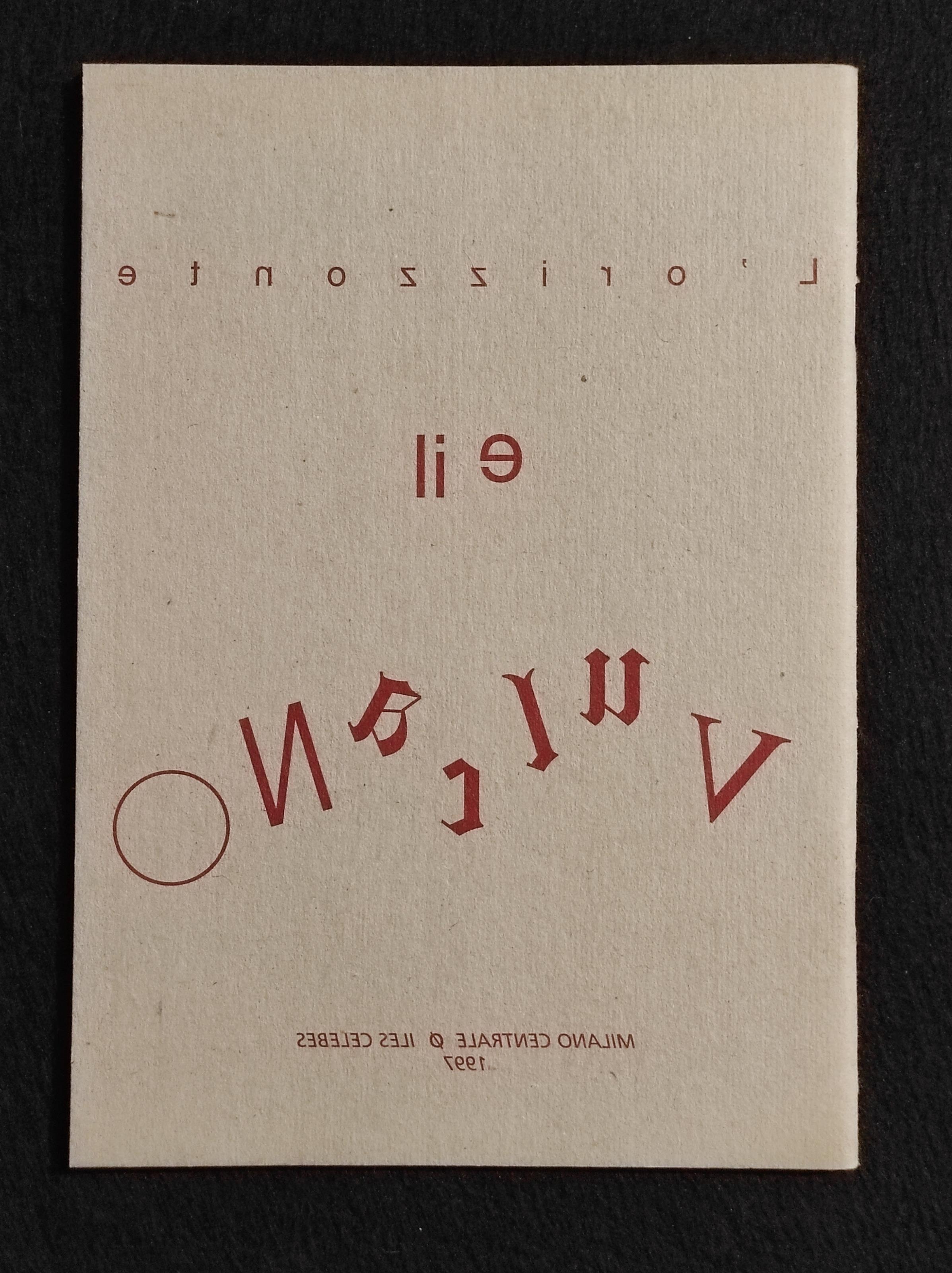 L' Orizzonte e il Vulcano - Dangelo e Moiso - 1997