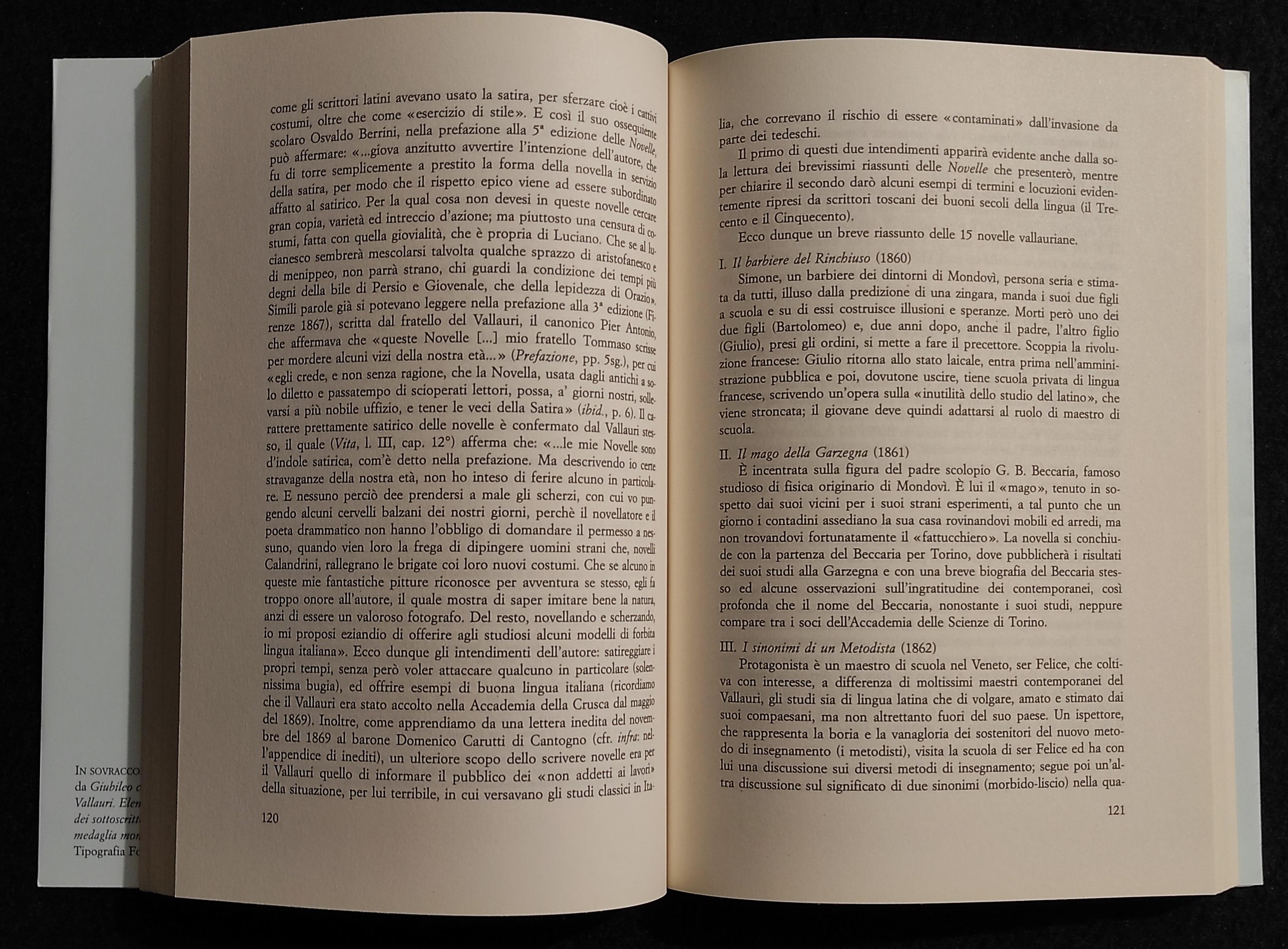 Tommaso Vallauri nella Società e nella Cultura dell'Ottocento - 1999