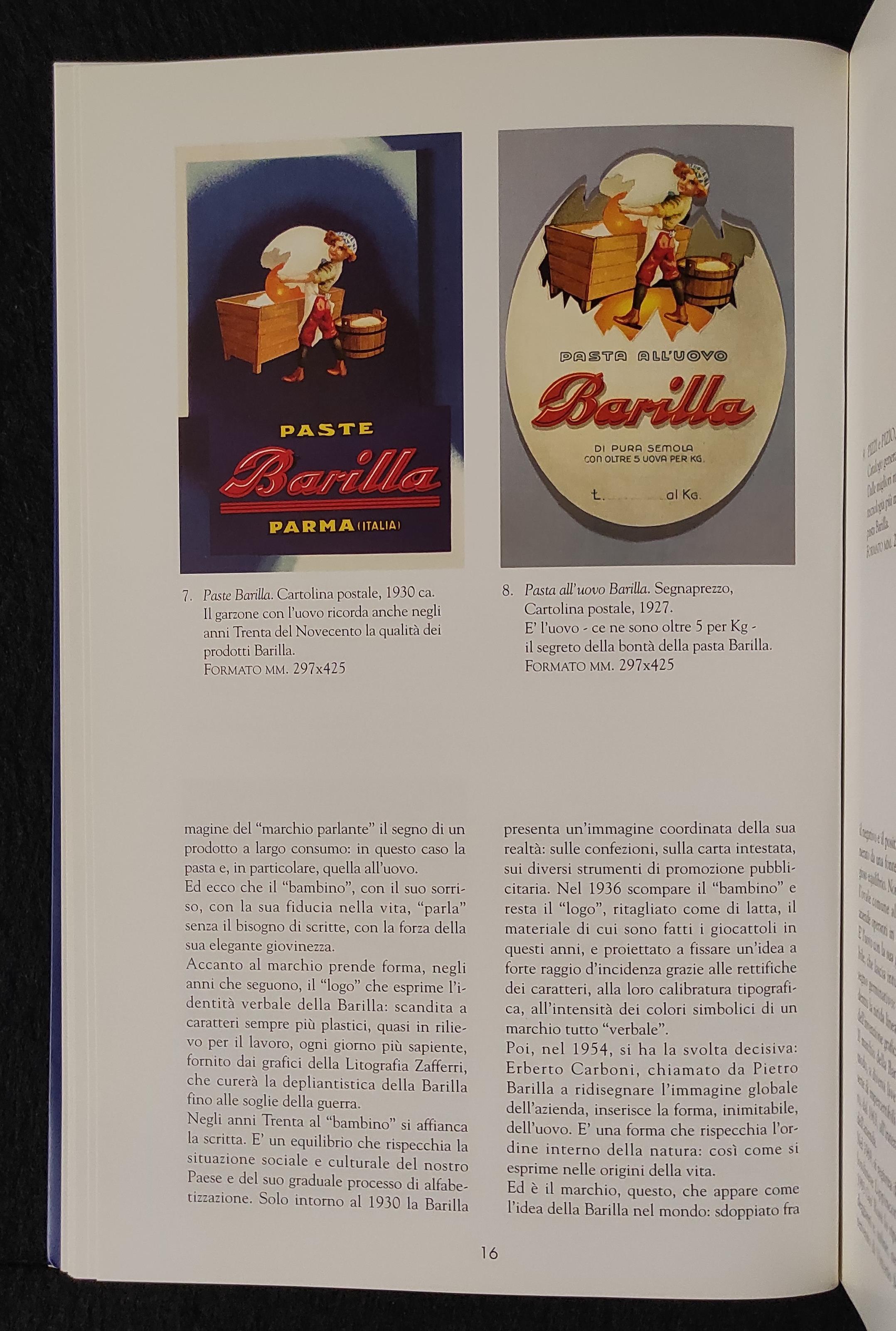 Barilla Pasta da Esposizione - Pubblicità 1900-1950 - 2000