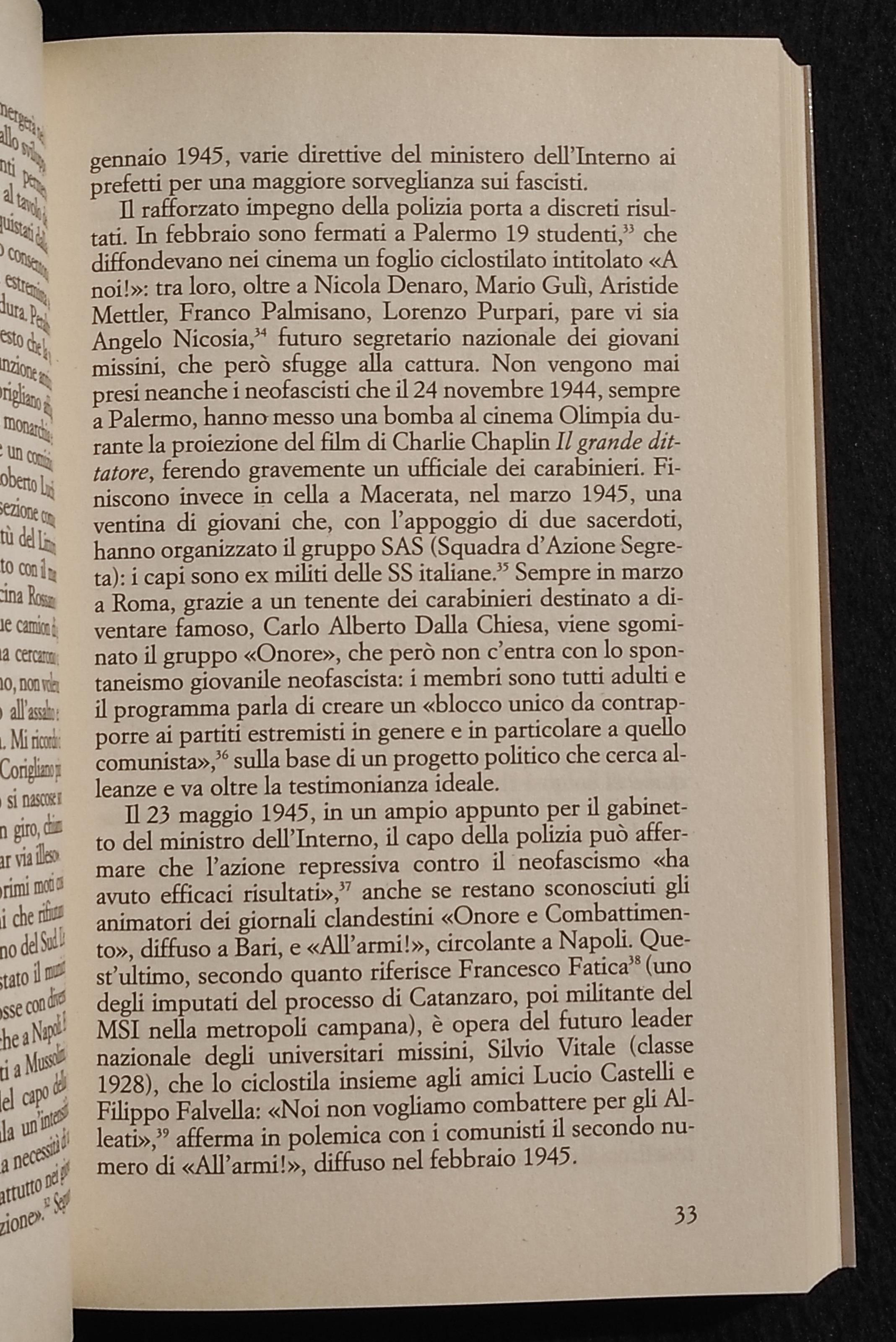 Gli Orfani di Salò - Il Sessantotto Nero - A. Carioti - Ed. Mursia - 2008