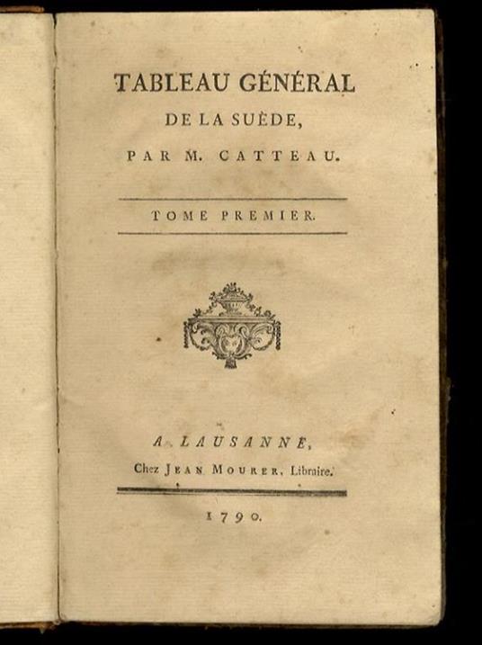Tableau général de la Suede - copertina