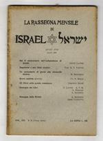 RASSEGNA (LA) mensile di Israel. Vol. XVI. N. 5 (Terza serie). Sivan 5710. Maggio 1950