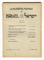RASSEGNA (LA) mensile di Israel. Vol. XVI. N. 11 (Terza serie). Kislev 5711. Novembre 1950