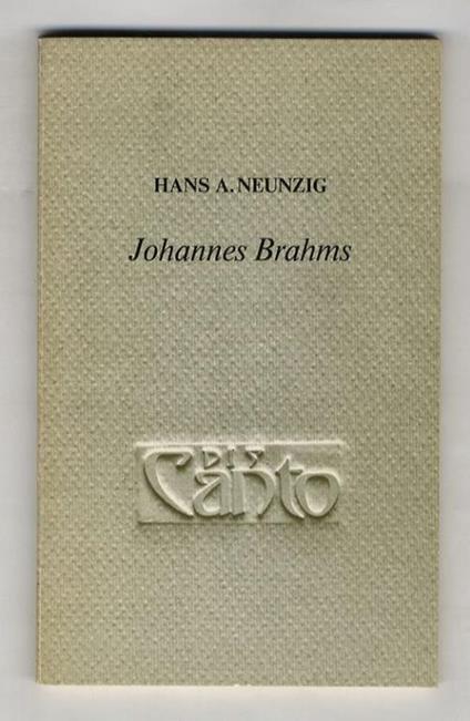 Johannes Brahms - Hans A. Neunzig - copertina