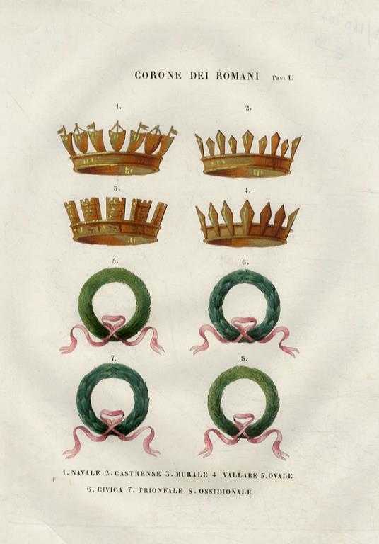 Corone dei Romani. Tav. 1 - copertina