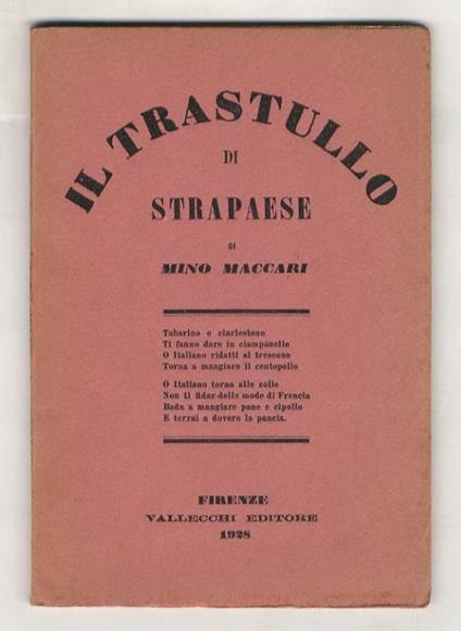 Il trastullo di Strapaese. Canzoncine e legni incisi di Mino Maccari - Mino Maccari - copertina