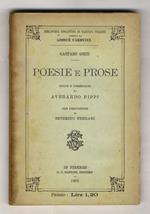 Poesie e prose. Scelte e commentate da Averardo Pippi. Con prefazione di Severino Ferrari