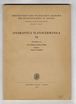 Onomastica Slavogermanica XI. Herausgegeben von Ernst Eichler und Hans Walther. Redaktion: Johannes Schultheis