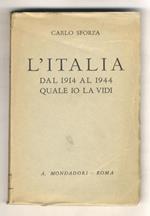 L' Italia dal 1914 al 1944, quale io la vidi. Seconda edizione