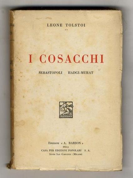 I cosacchi. Sebastopoli - Hadgi-Murat - copertina