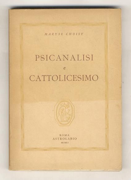 Psicanalisi e Cattolicesimo - copertina