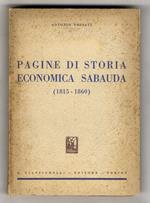 Pagine di storia economica sabauda. (1815-1860)