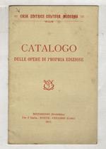 CASA EDITRICE CULTURA MODERNA. Catalogo delle opere di propria edizione