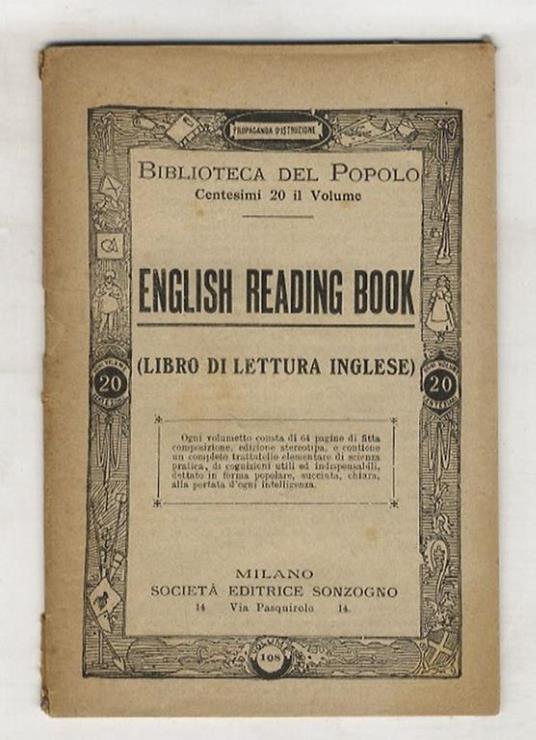 ENGLISH reading book (libro di lettura inglese) - copertina