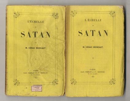 L' échelle de Satan. Vol. 1 [- vol. II] - copertina