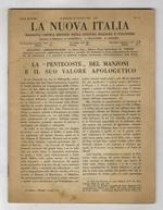 NUOVA (LA) Italia. Rassegna critica mensile della cultura italiana e straniera. Anno settimo. N. 6-7. 20 giugno-20 luglio 1936