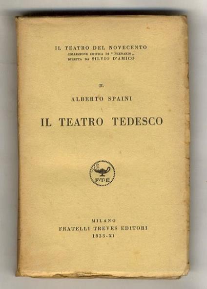 Il teatro inglese - Alberto Spaini - copertina