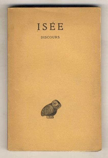 Discours. Texte traduit par Pierre Roussel - copertina