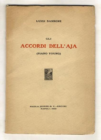 Gli accordi dell'Aja. (Piano Young) - Luigi Sansone - copertina