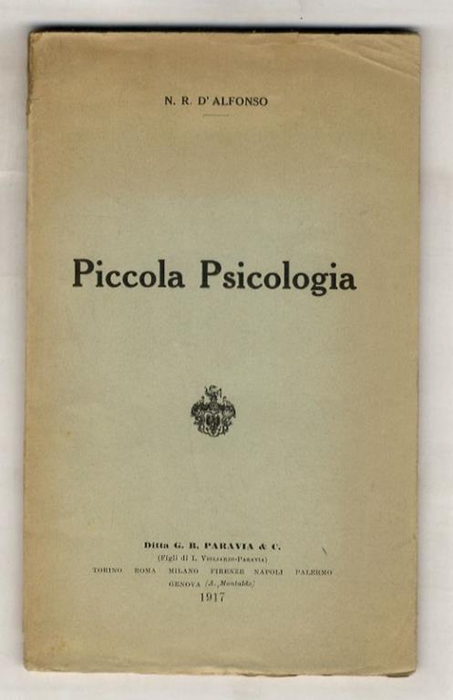 Piccola Psicologia - copertina