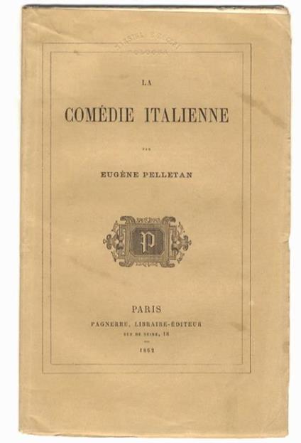 La comédie italienne - copertina