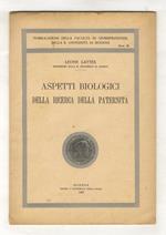 Aspetti biologici della ricerca della paternità