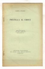 Postilla al Croce. Estratto da La Rinascita anno sesto numero XXX marzo 1943