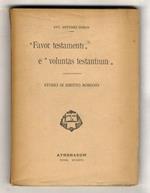 Favor testamenti e 