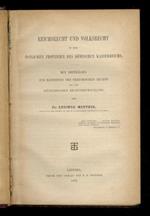 Reichsrecht und Volksrecht in den Östlichen Provinzen des Romischen Kaiserreichs. Mit Beiträgen zur Kenntniss des Griechischen Rechts und der Spätrömischen Rechtsentwicklung