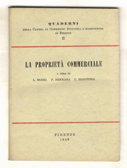 La proprietà commerciale - copertina