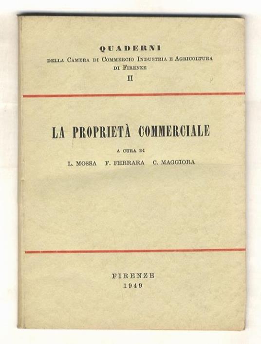 La proprietà commerciale - copertina