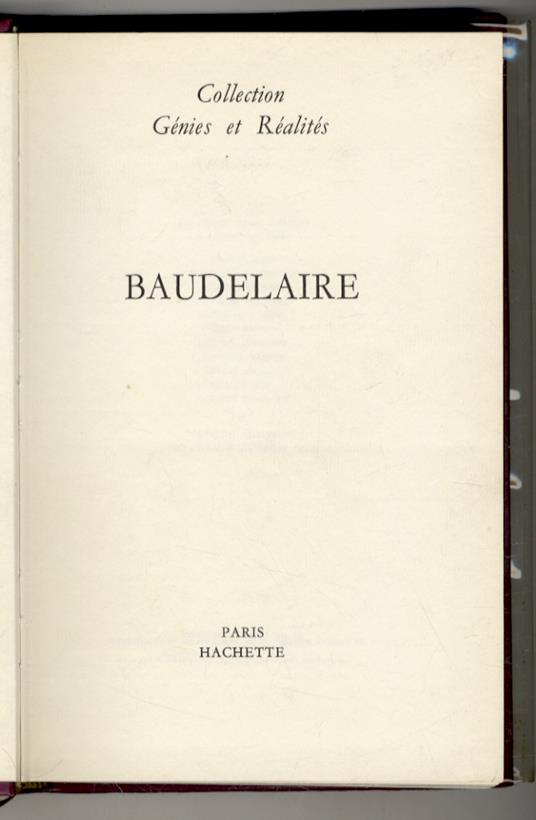 Baudelaire - copertina