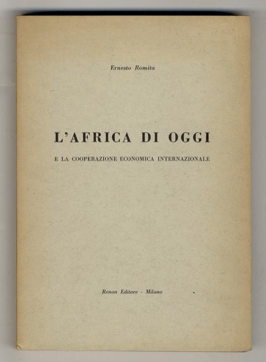 L' Africa di oggi e la cooperazione economica internazionale - copertina