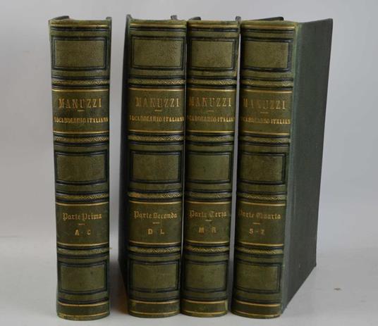 Vocabolario della lingua italiana già compilato dagli Accademici della Crusca ed ora novamente corretto ed accresciuto dal Cavaliere abate Giuseppe Manuzzi. Seconda edizione riveduta e notabilmente ampliata… - Giuseppe Manuzzi - copertina