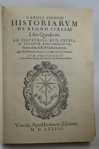 Historiarum de Regno Italiae Libri Quindecim… - copertina