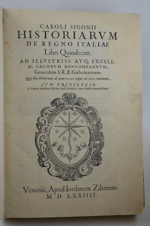 Historiarum de Regno Italiae Libri Quindecim… - copertina