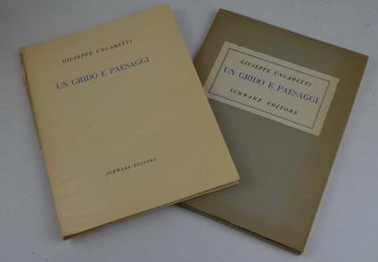 Un grido e paesaggi - Giuseppe Ungaretti - copertina