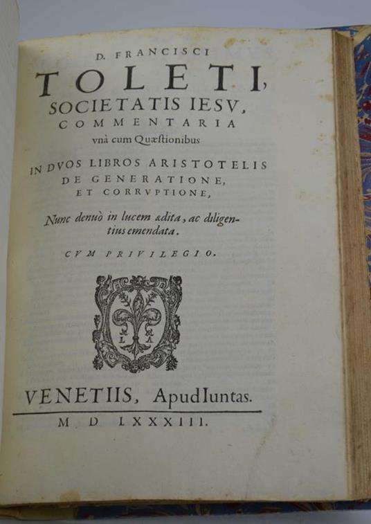 Commentaria unà cum quaestionibus in tres libros Aristotelis De anima… - copertina