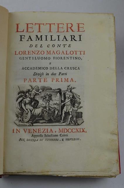 Lettere familiari.. - Lorenzo Magalotti - copertina