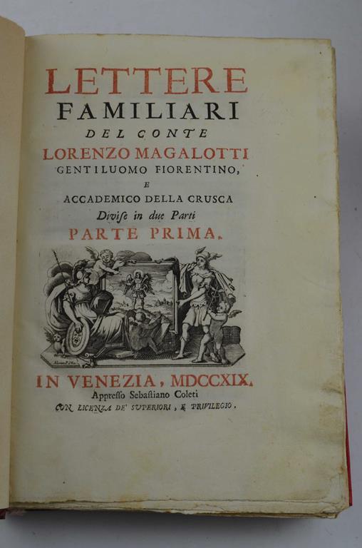 Lettere familiari.. - Lorenzo Magalotti - copertina