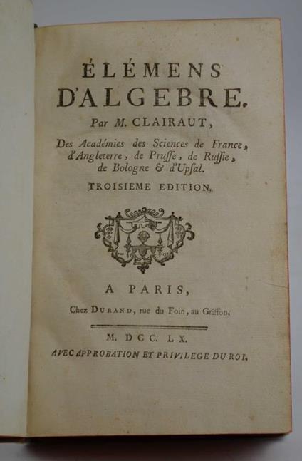 Elémens de Géométrie… Troisieme edition - copertina